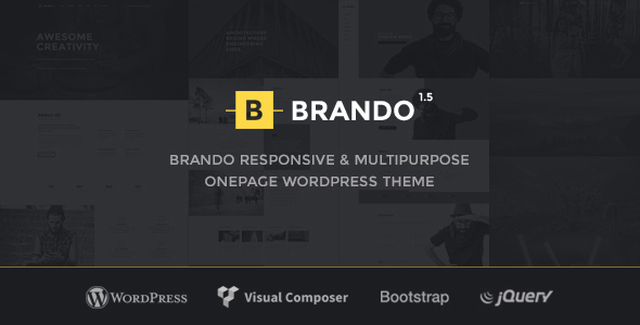 Brando Responsive and Multipurpose OnePage WordPress Theme