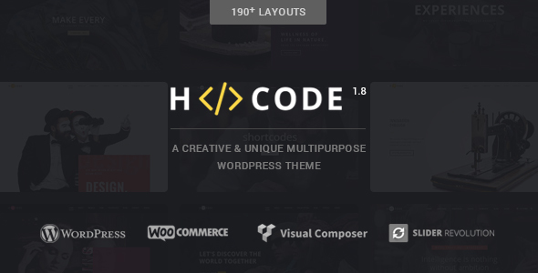 H-Code Responsive & Multipurpose WordPress Theme